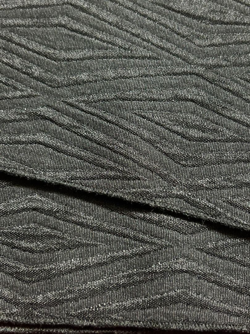 大人の兵児帯　黒クロステッチ3