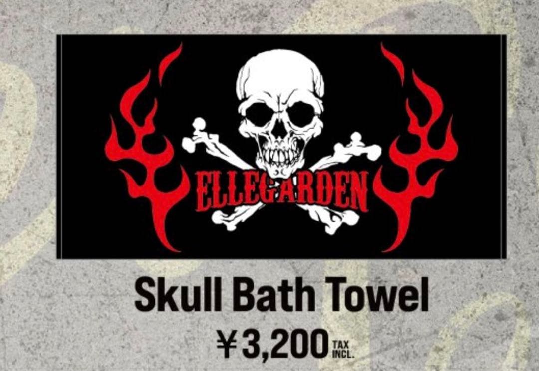 ELLEGARDEN スカルバスタオル