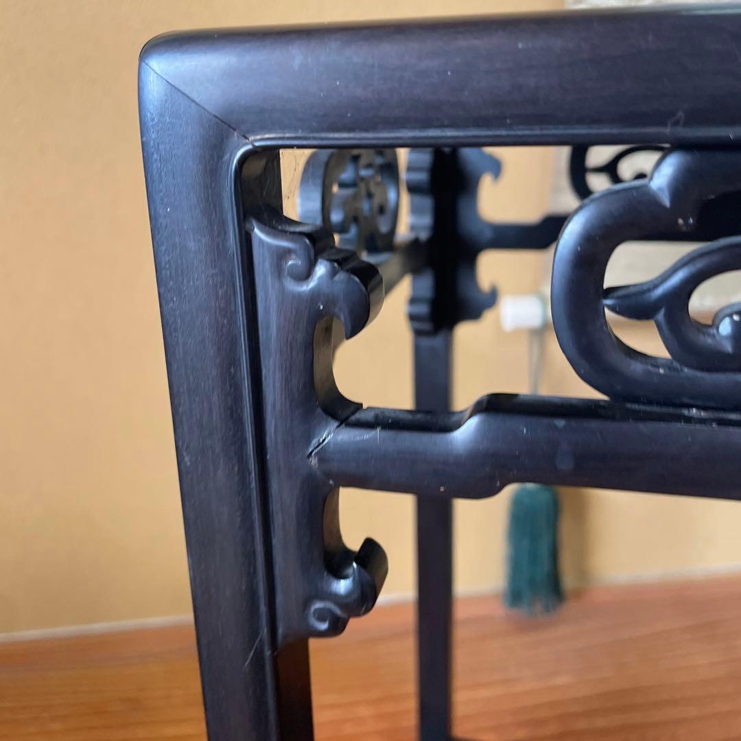 花台 飾り台 香炉台 盆栽台 花瓶台 サイドテーブル 木製 レトロ アンティーク