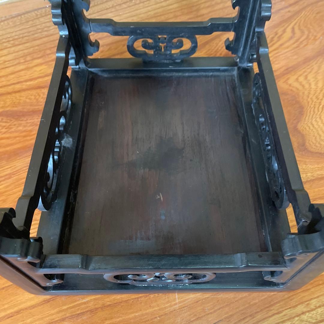 花台 飾り台 香炉台 盆栽台 花瓶台 サイドテーブル 木製 レトロ アンティーク