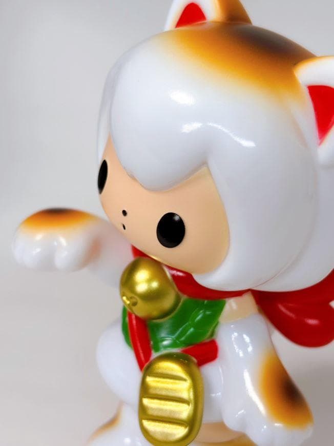 【新品未開封】かわいいおきもの まねきねこ ソフビ magodesu