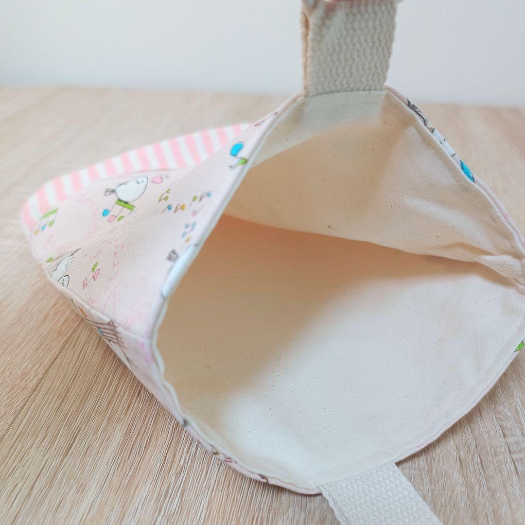 シマエナガ入園入学3点セット｜ピンク切替｜通学グッズ｜ハンドメイド