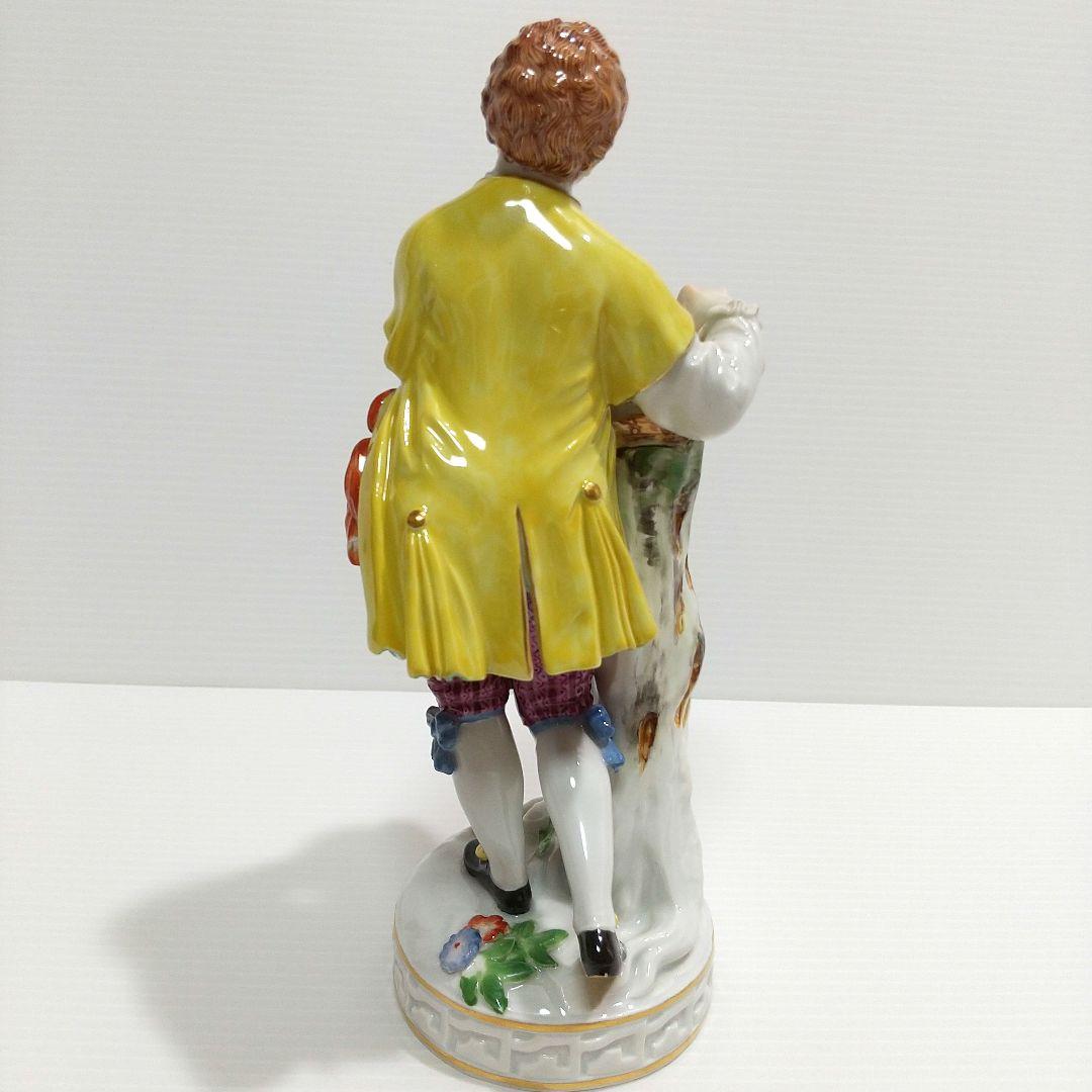 マイセン 鳥の巣を持つ少年 人形 フィギュリン 置物 meissen