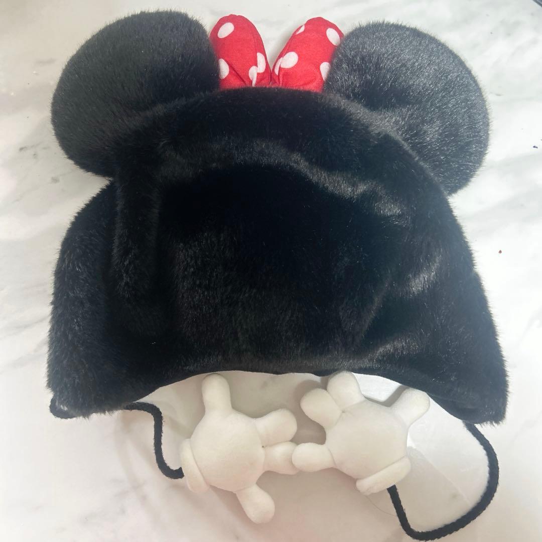 ミニーマウス ファーキャップ