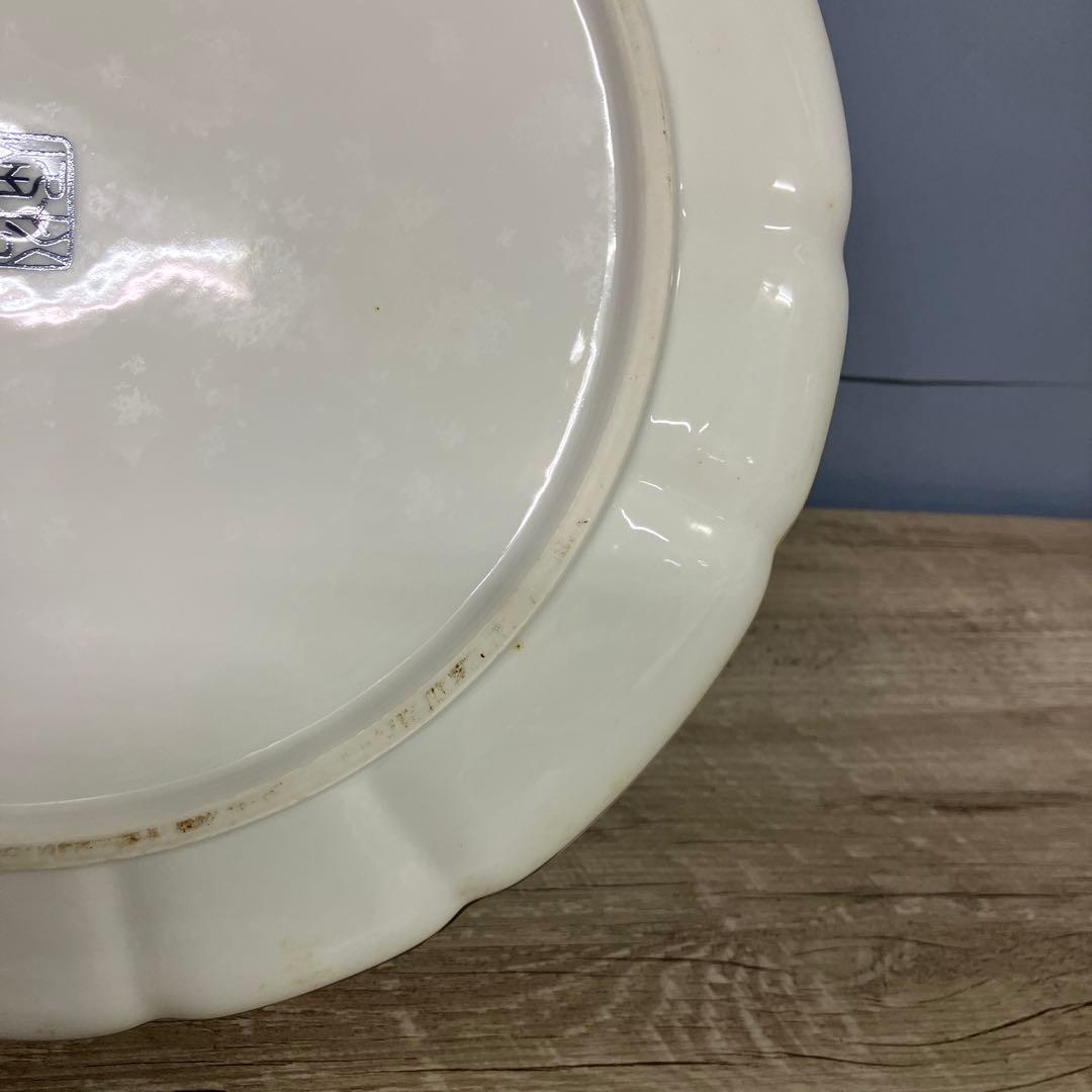 D-5 輪花鉢 和食器 伝統工芸 陶磁器 磁器 縁起物 紅葉 波文様 雑貨