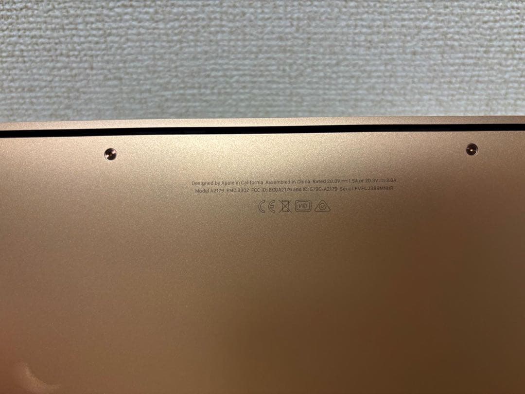MacBook Air A2179 液晶破損 AppleID解除済 ジャンク