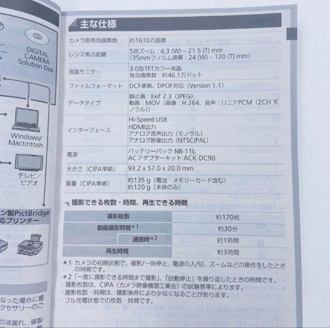 9EM115 Canon キャノン IXY 220F デジタルカメラ