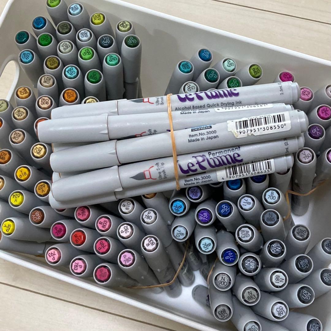 大量　ルプルーム　アルコールマーカー　多色　まとめ売り　Leplume