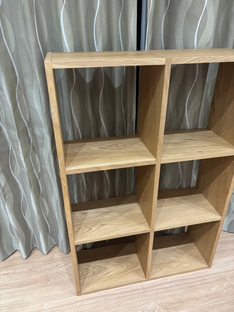 無印　スタッキングシェルフ　ナチュラルウッド 2×3オープンシェルフ