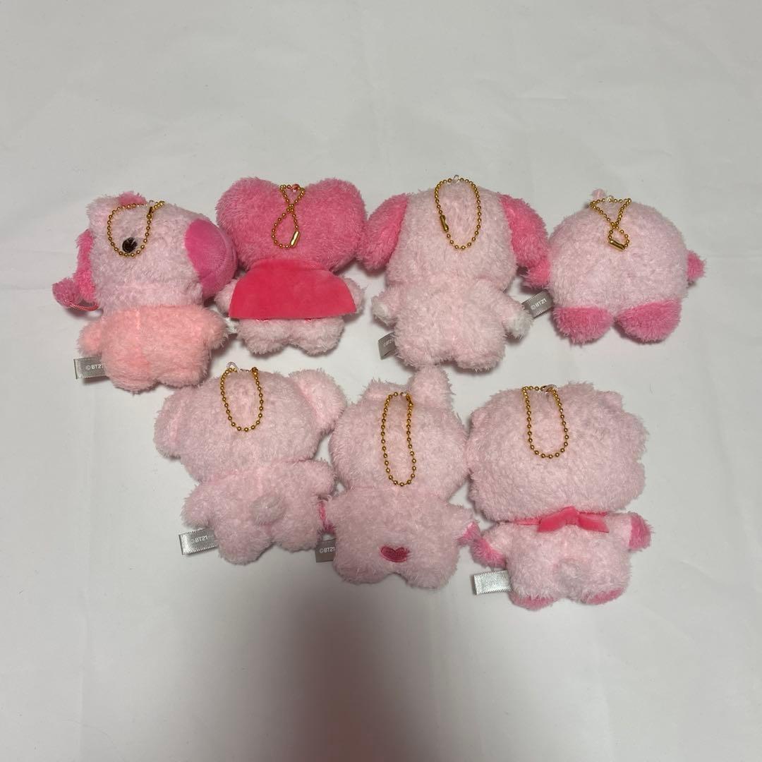 BTS bts BT21 たっとん ピンクマスコット 全種類　7体セット