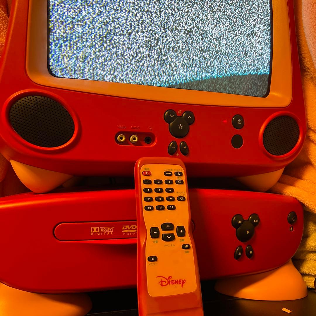 ヤ*ん様 Disney ミッキー型ブラウン管テレビ&DVD