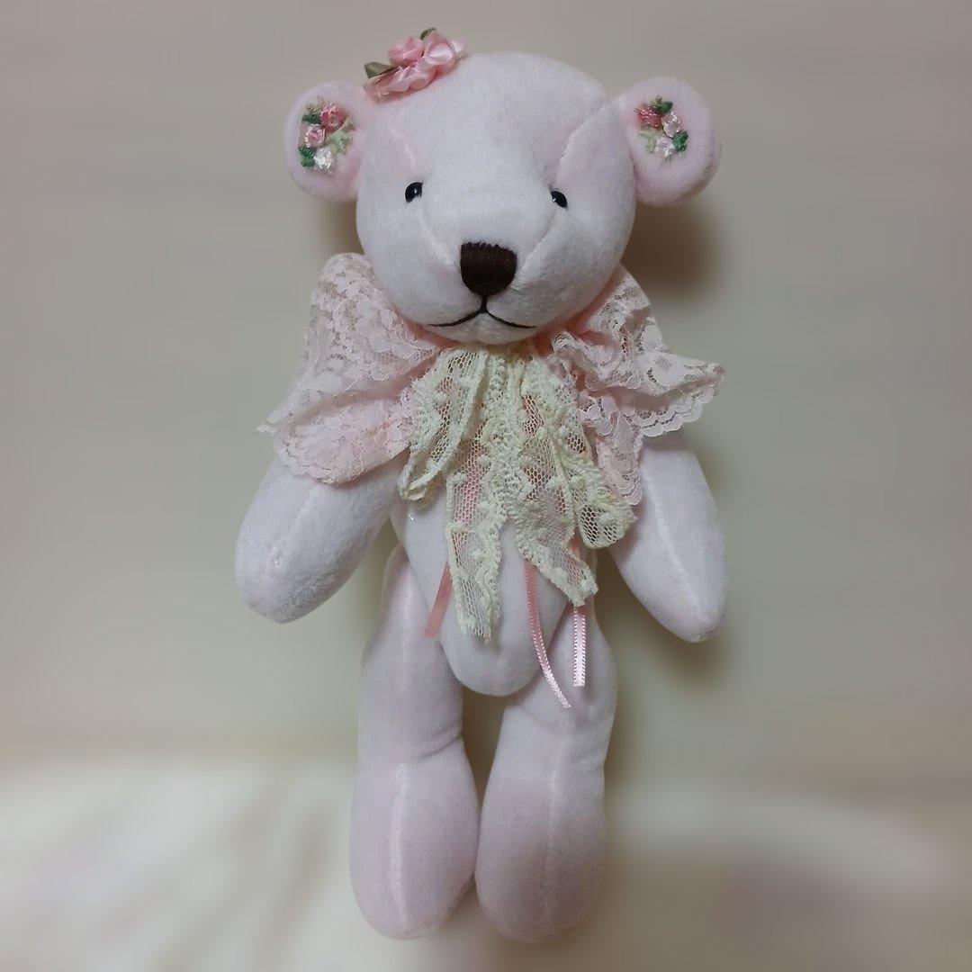 作家様　ピンクのクマさん　ぬいぐるみ