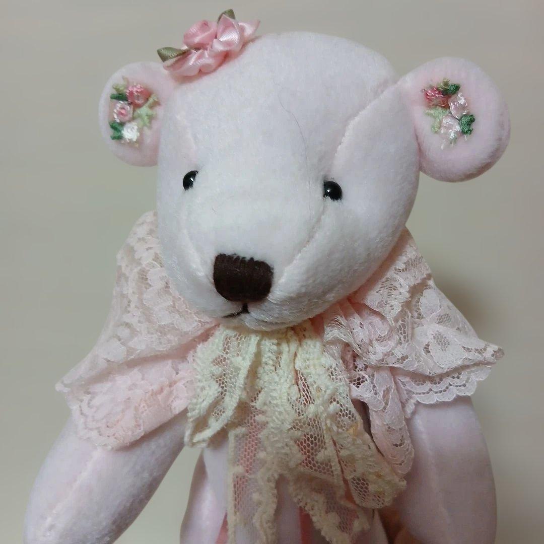 作家様　ピンクのクマさん　ぬいぐるみ