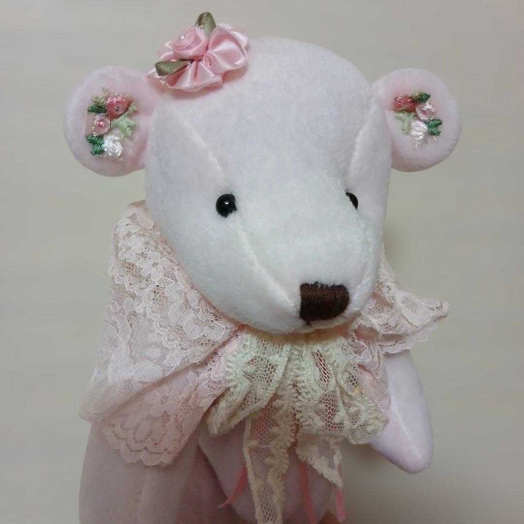 作家様　ピンクのクマさん　ぬいぐるみ