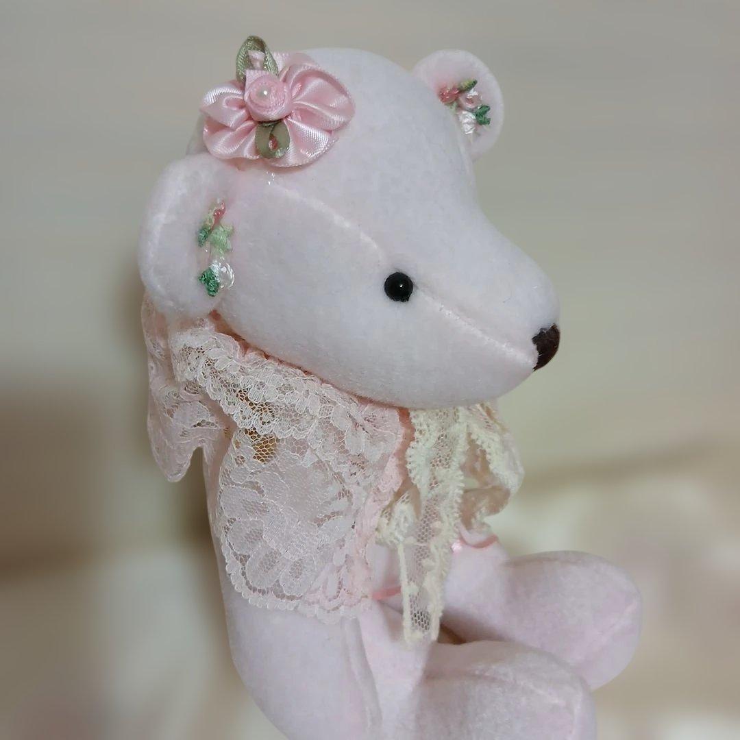 作家様　ピンクのクマさん　ぬいぐるみ