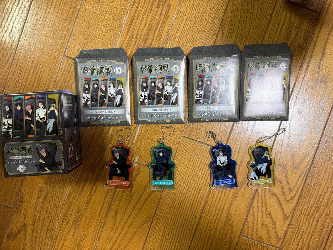 【呪術廻戦PLAZA】トレーディングアクリルキーホルダー4種&購入特典付き