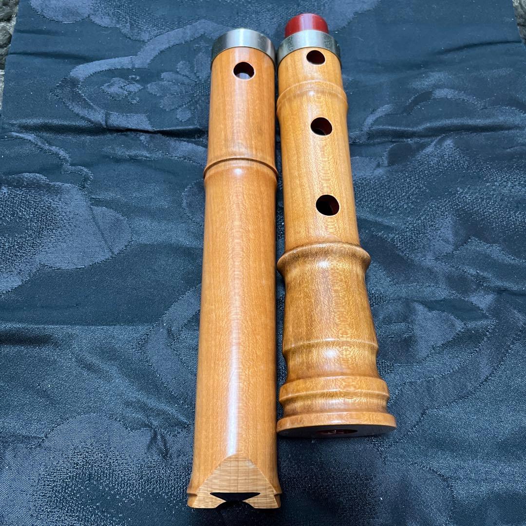 尺八 木管 琴古流 短尺 一尺四寸管 【音出し確認済み】