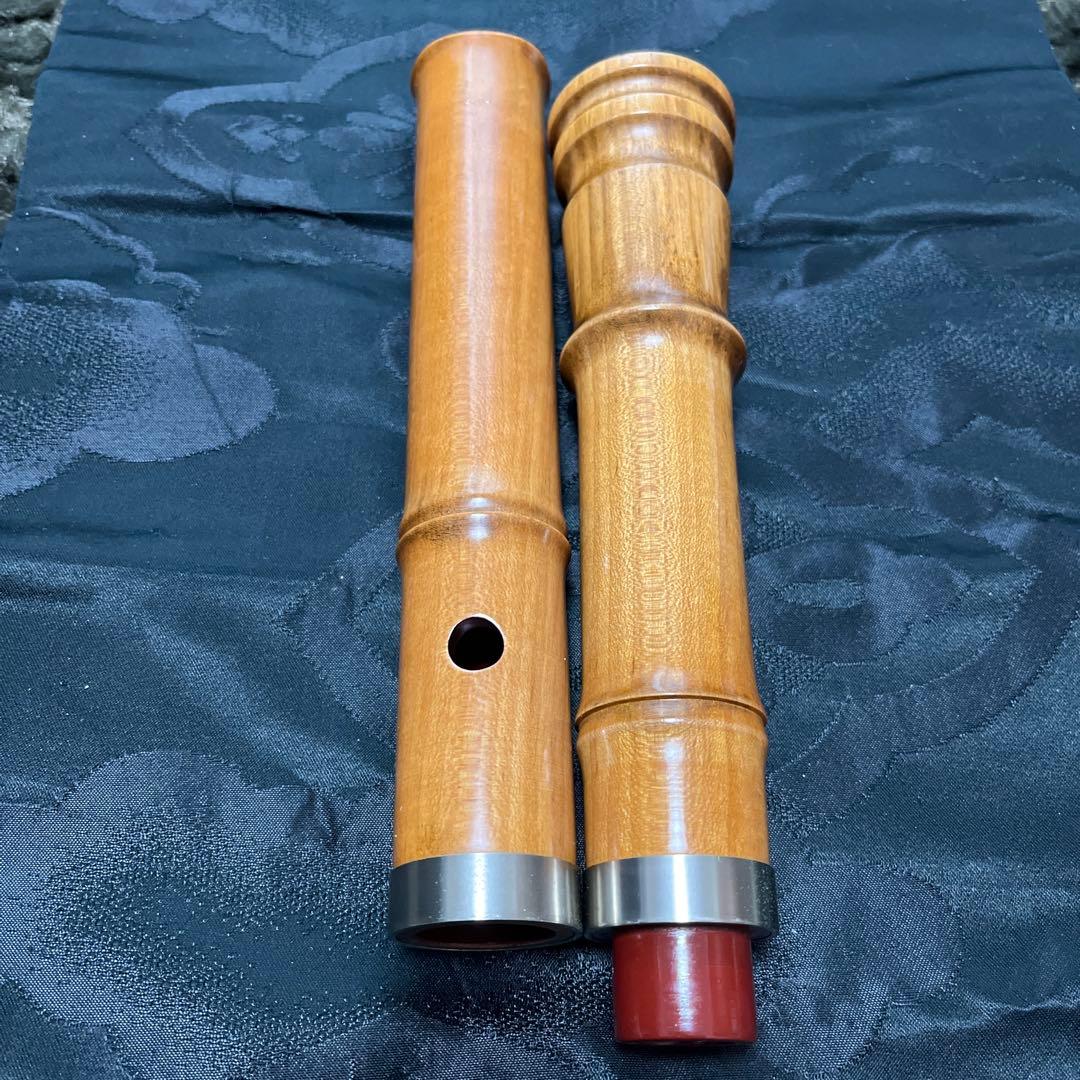 尺八 木管 琴古流 短尺 一尺四寸管 【音出し確認済み】