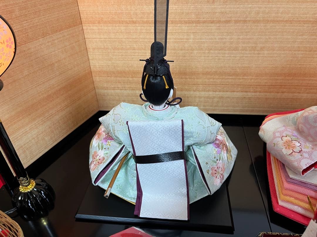 親王飾り　花刺繍　花凛　セット