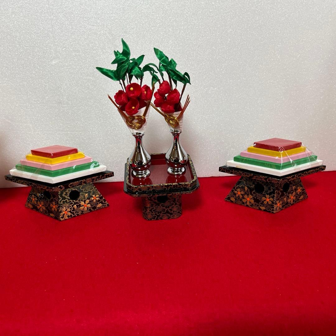 親王飾り　花刺繍　花凛　セット