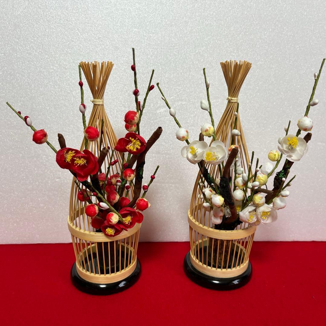 親王飾り　花刺繍　花凛　セット