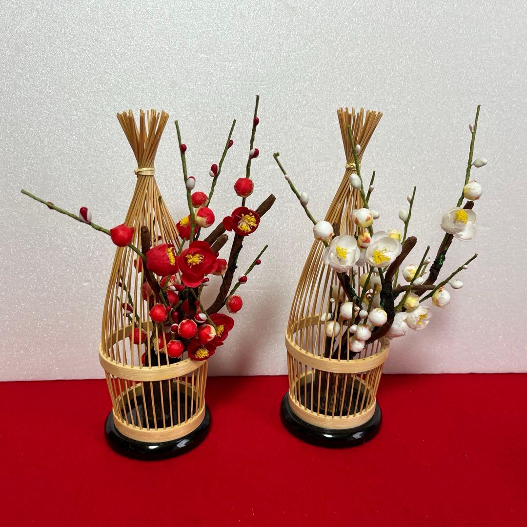 親王飾り　花刺繍　花凛　セット