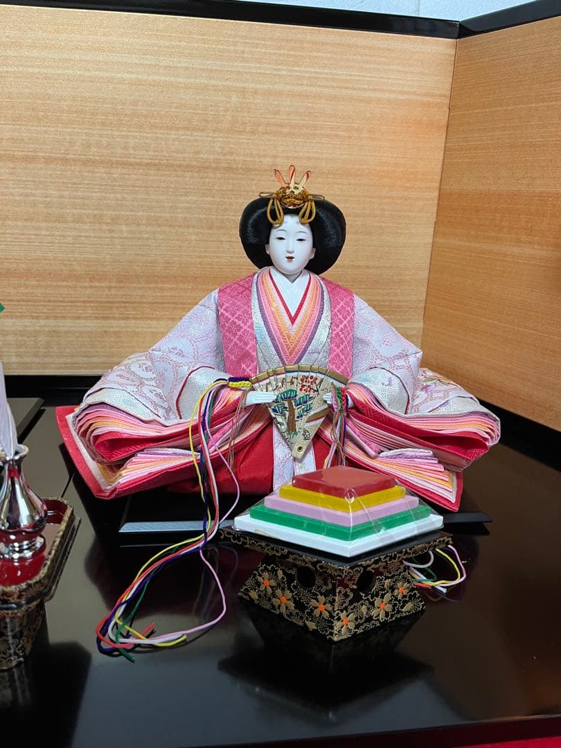 親王飾り　花刺繍　花凛　セット