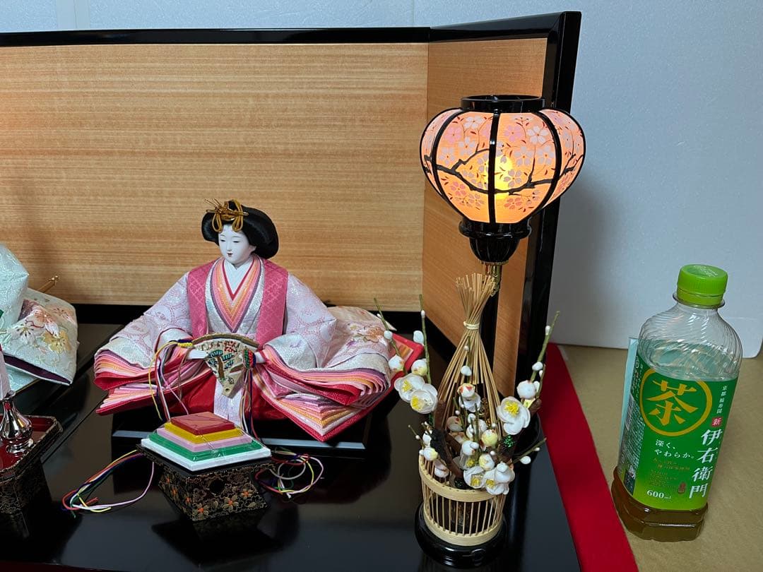 親王飾り　花刺繍　花凛　セット