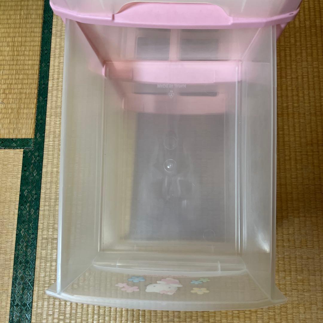 佳佳⭐︎【即日発送可能お値下げ】ハローキティ⭐︎3段収納ケース ピンク⭐︎美品