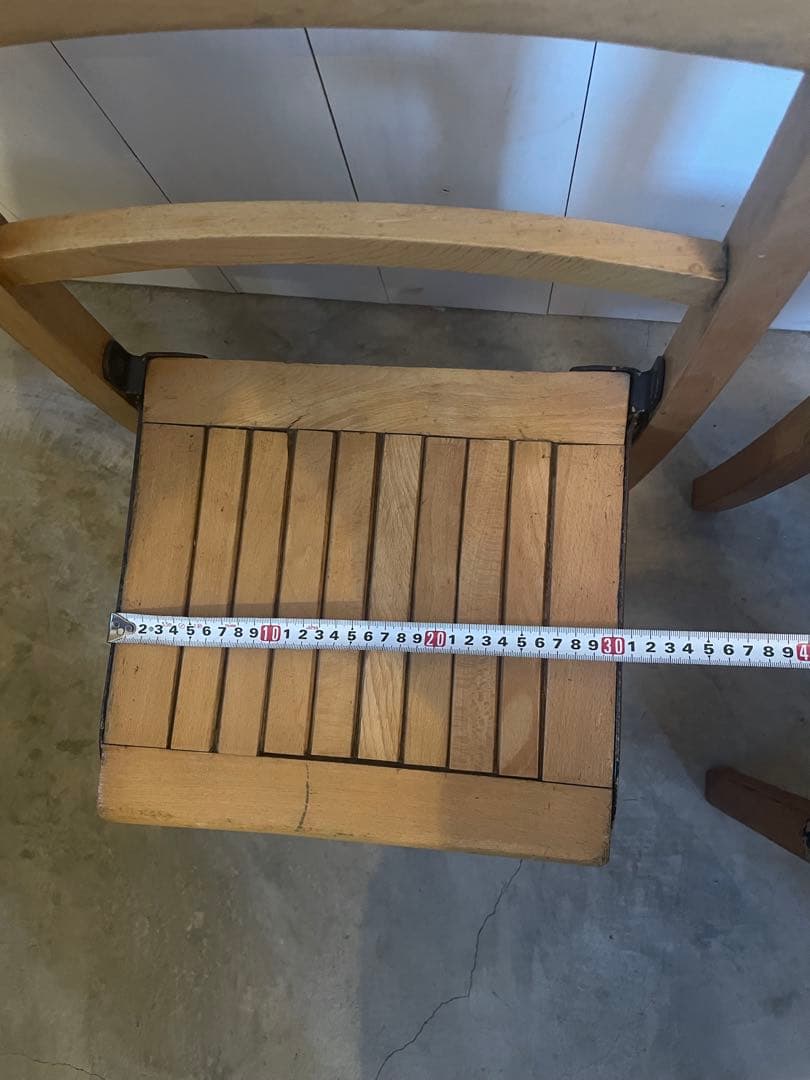 値下！フランス ヴィンテージ キッズチェア 2脚 木製 子供椅子 アンティーク