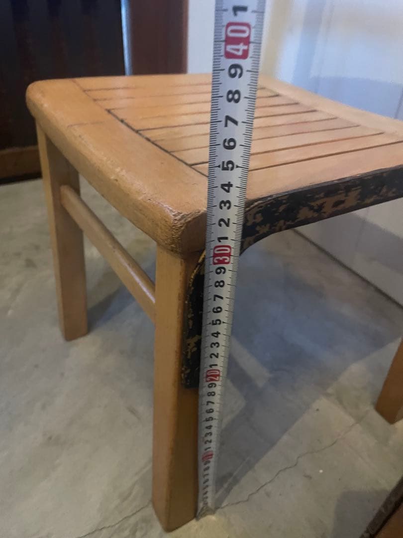 値下！フランス ヴィンテージ キッズチェア 2脚 木製 子供椅子 アンティーク