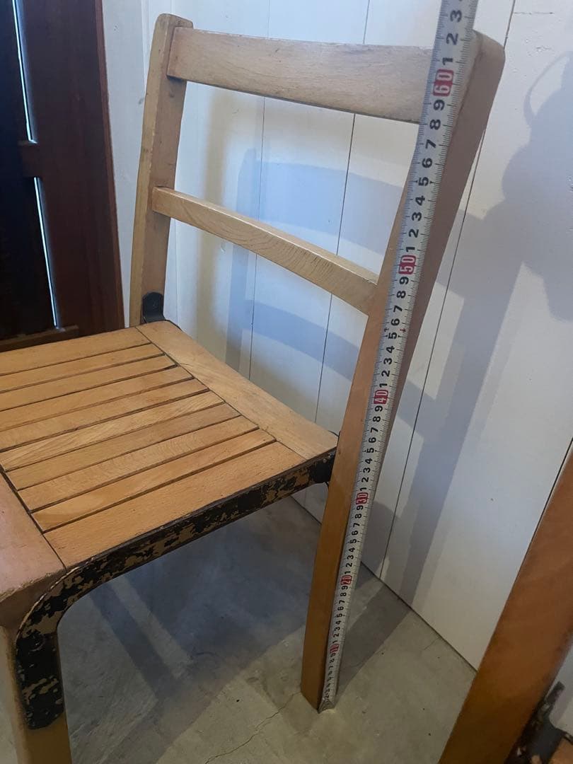 値下！フランス ヴィンテージ キッズチェア 2脚 木製 子供椅子 アンティーク