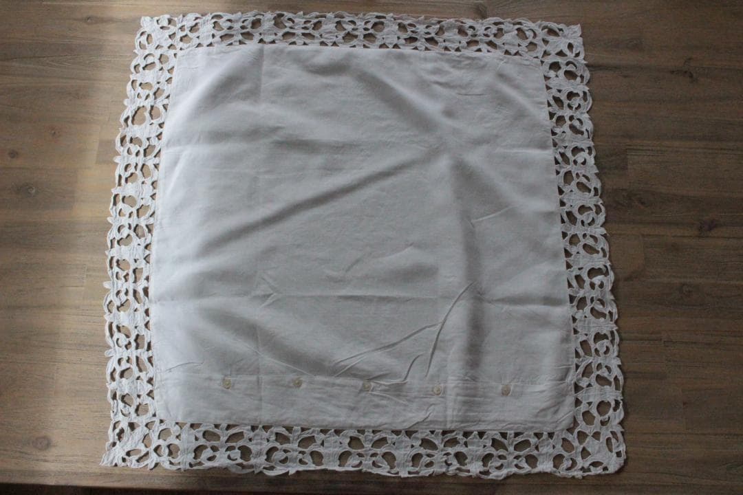 フランスアンティーク/モノグラムクッションカバー/MONOGRAM \"J・M\"