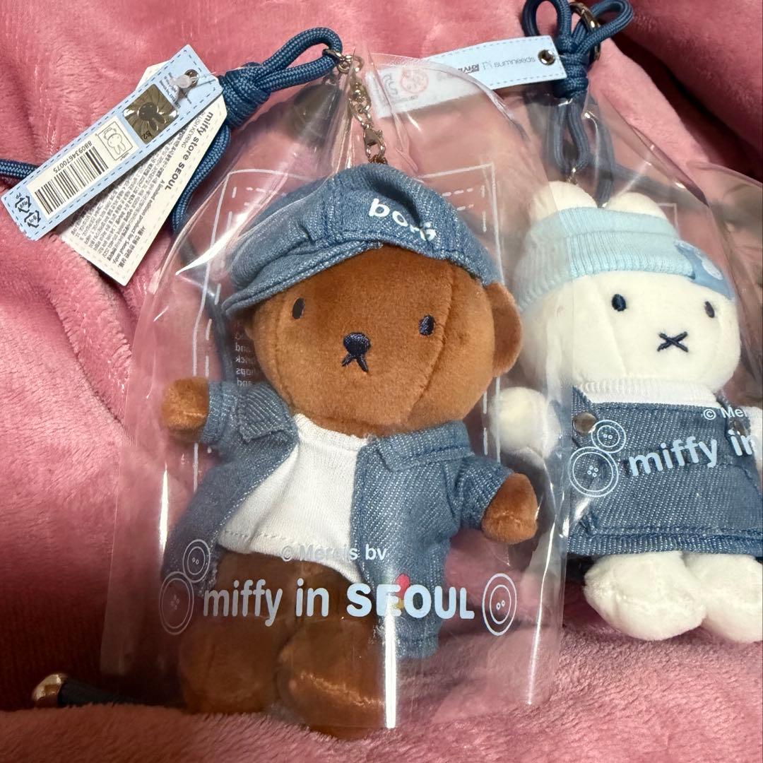 韓国 ソウル ソンス 聖水 限定 ミッフィー デニムドールキーリング 3点セット