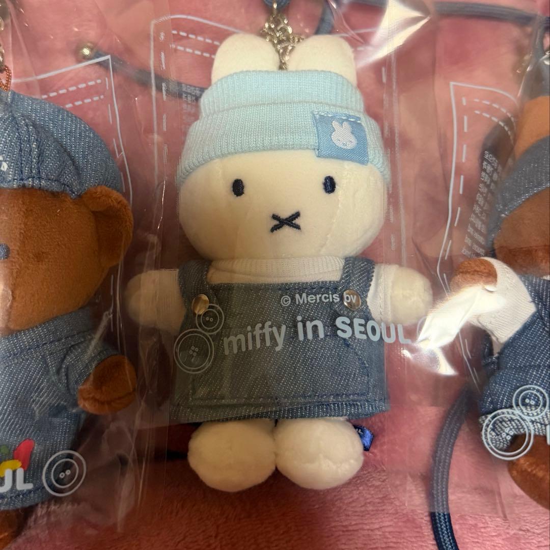 韓国 ソウル ソンス 聖水 限定 ミッフィー デニムドールキーリング 3点セット