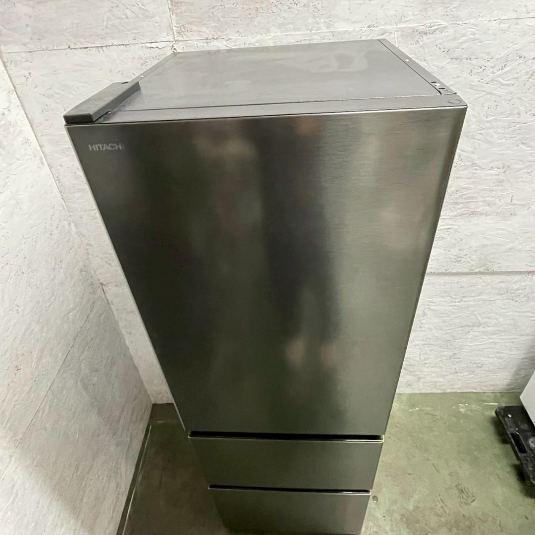 日立 3ドア 冷凍冷蔵庫 R-V38VL 375L 2024年製 HY2984