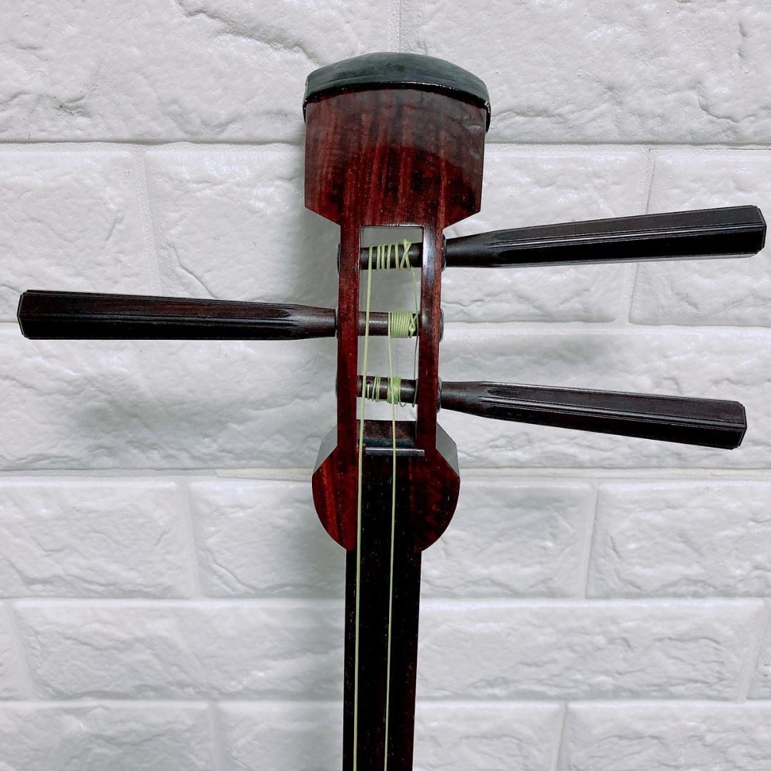 和楽器　三味線　ハードケース付き　破れ