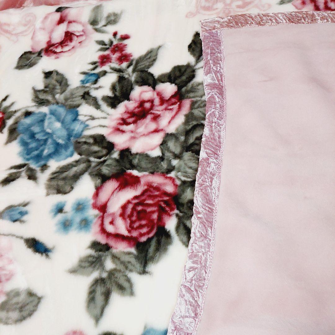 未使用 RELIEF EXCELLENT毛布 バラ ファータッチ 140×200