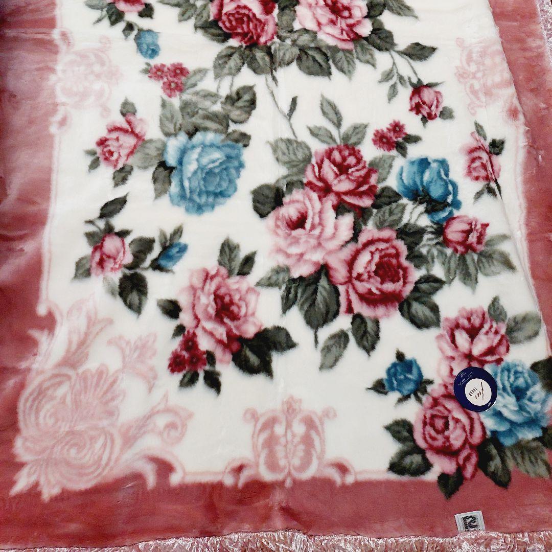 未使用 RELIEF EXCELLENT毛布 バラ ファータッチ 140×200