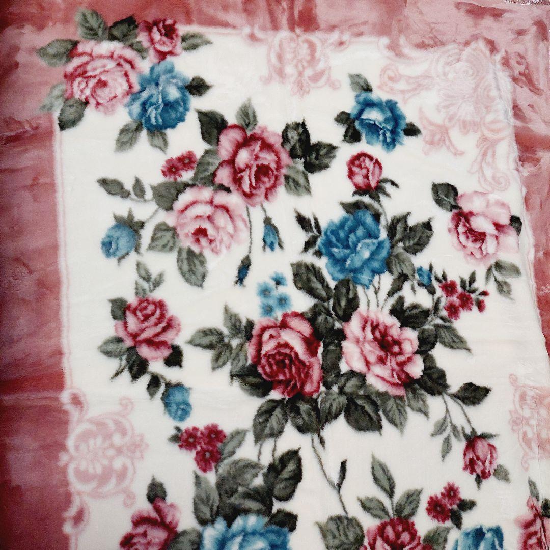 未使用 RELIEF EXCELLENT毛布 バラ ファータッチ 140×200