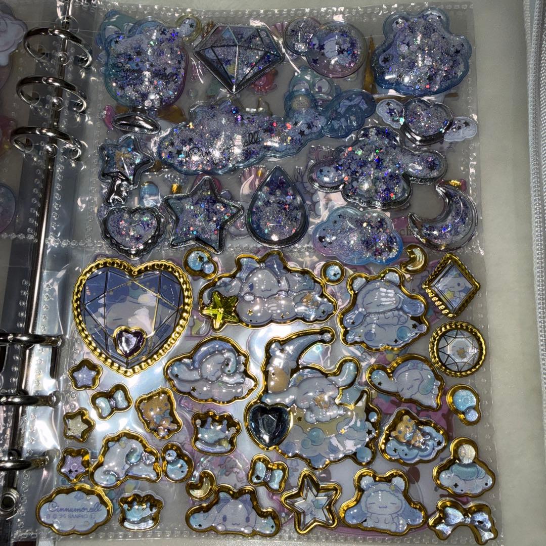 シール帳完成品　A5サイズ2冊　ボンボンドロップシール