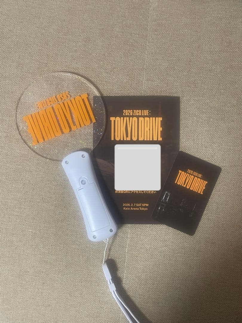 ZICO TOKYODRIVE ペンライト アプグレポストカード　トレカ 非売品