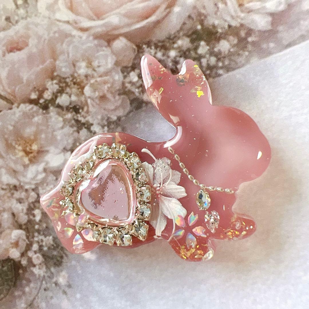 レジン ヘアゴム うさぎ No.916