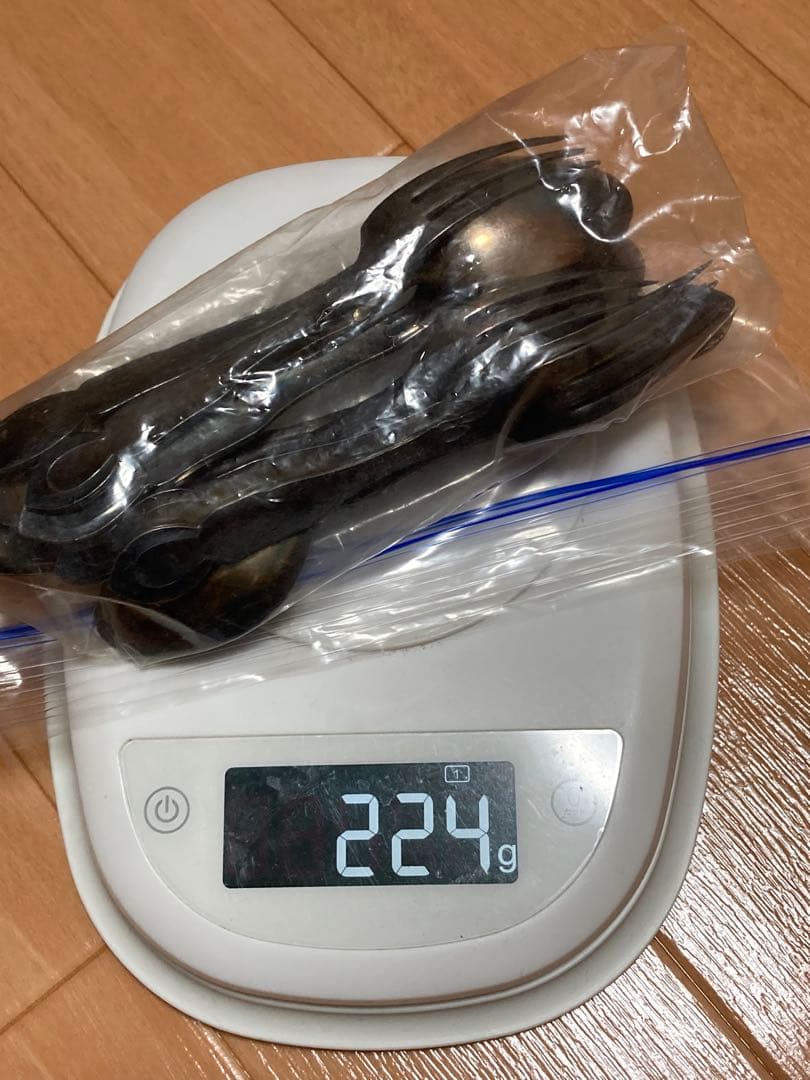 スプーン フォーク 11本 約220g 桜富士ホールマーク 銀製