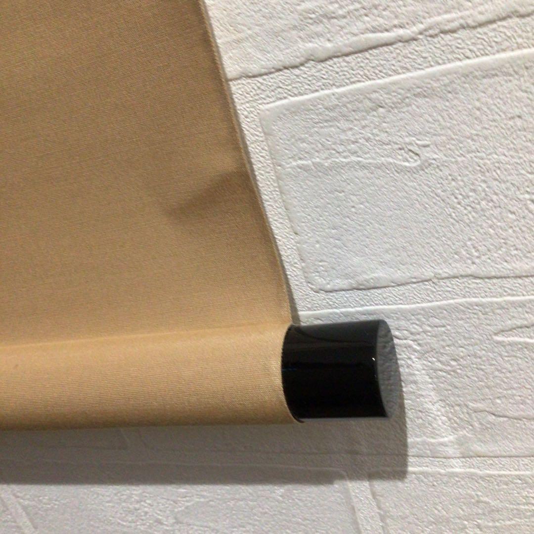 Ｎ７４８　掛軸　大徳寺　足立泰道　『夕陽畔神云々』　共箱　『真作』　肉筆　一行書