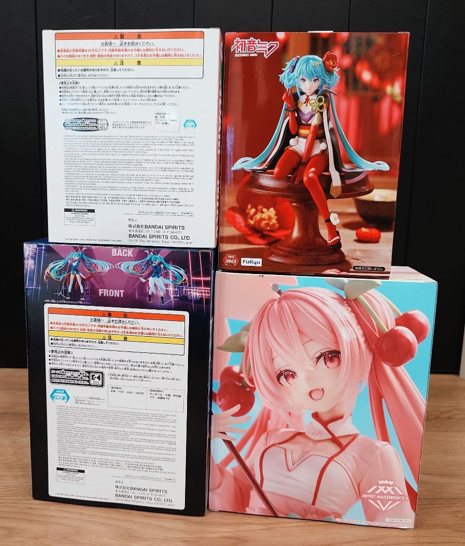 初音ミク フィギュア 4体セット（シャアザクぐるみ、桜ミク、椿、EVOLVE）