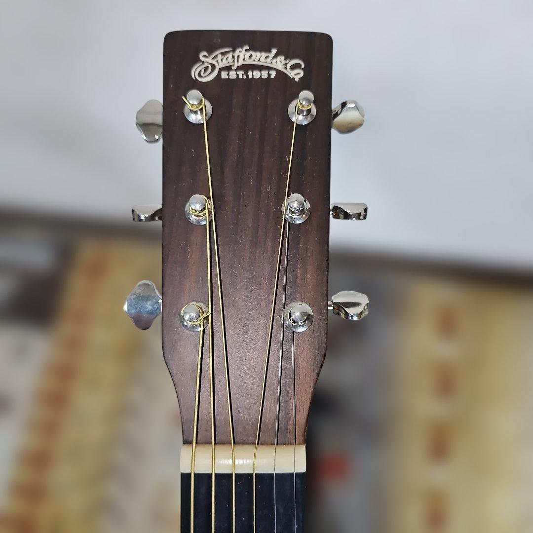Stafford.SF-4DMオールマホ。トップ単板エレアコ。ソフトケース付き