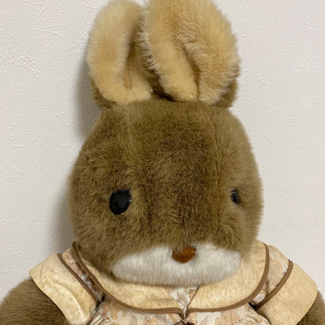 美品 当時物 サンアローうさぎのラッキーぬいぐるみ特大サイズ 約60㎝ レトロ2