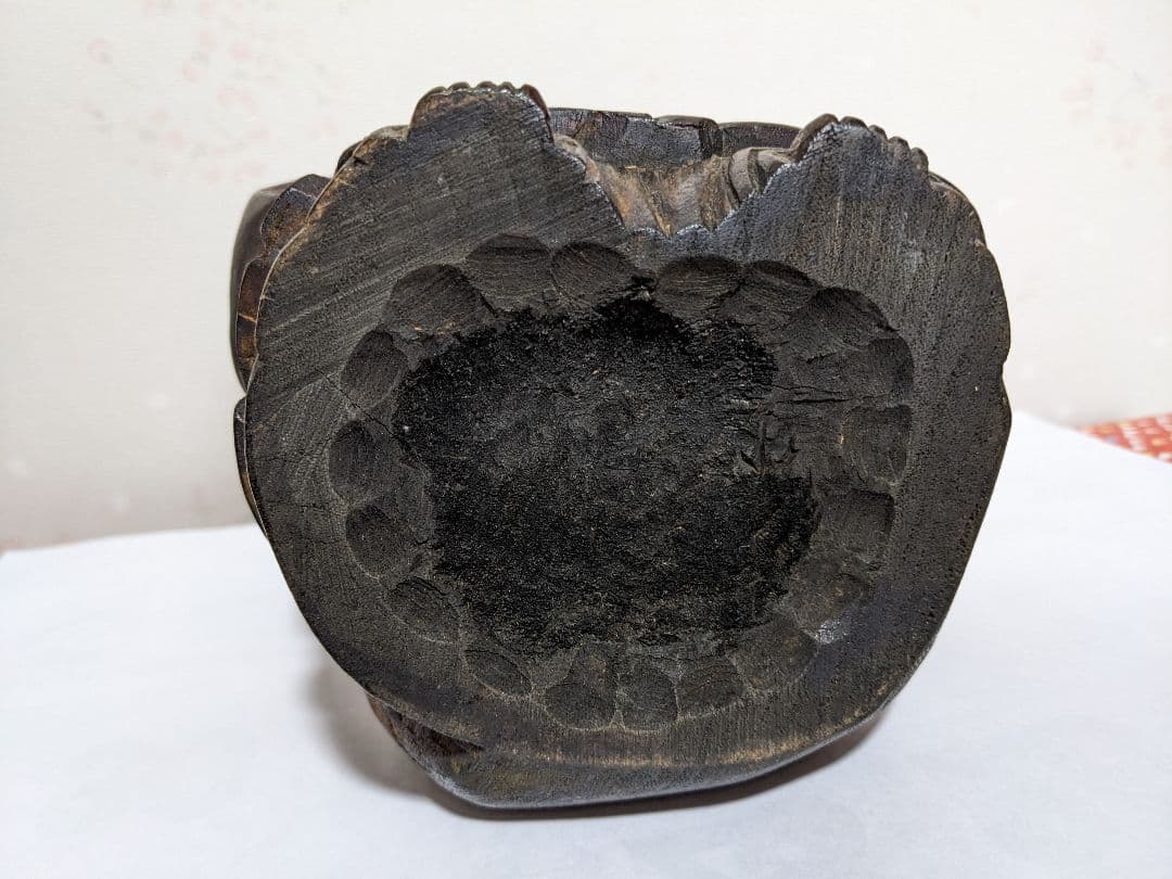 ♦中国古玩 古美術 布袋像 竹根 竹製 晩清 置物アンティーク骨董品コレクション