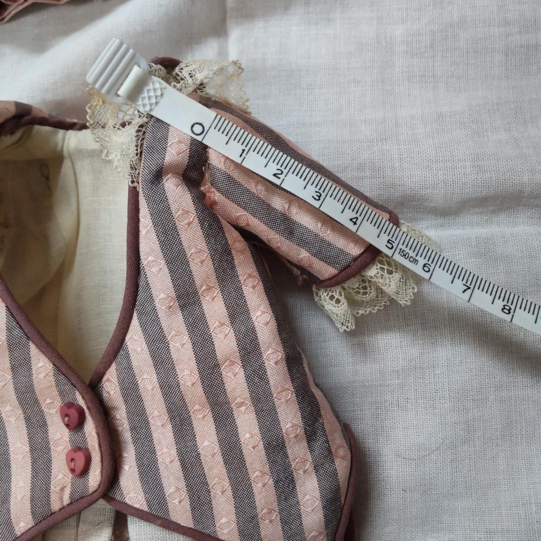 ビスクドール 用　ドレス 　ボネ